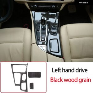 BMW RHD LHD 5シリーズ F10 2011-2017 ABS センター コントロール ギア パネル カバー 装飾 ステッカー インテリア アクセサリー - Left hand drive3