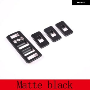 ランドローバー レンジローバー ヴォーグ L405 2013-2017 ABS 窓ガラス昇降 ボタン 装飾 フレーム ステッカー カーアクセサリー - Matte black