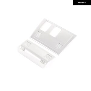 BMW 2個 黒木目 ABS ルーフ 読書灯カバー フレーム トリム X1 E84 2011-2015 カーアクセサリー - Silver