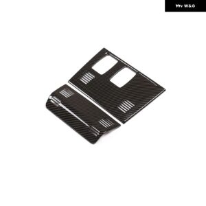 BMW 2個 黒木目 ABS ルーフ 読書灯カバー フレーム トリム X1 E84 2011-2015 カーアクセサリー - carbon fiber