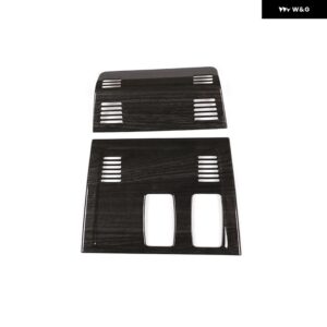 BMW 2個 黒木目 ABS ルーフ 読書灯カバー フレーム トリム X1 E84 2011-2015 カーアクセサリー - Black Wood Grain