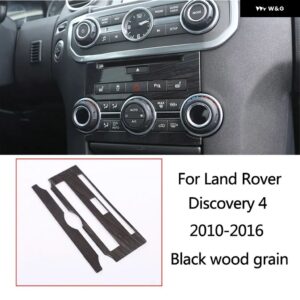 ランドローバー ディスカバリー 4 LR4 10-16 黒木目車中央 制御 計器 パネル インテリア 装飾 フレーム アクセサリー - Style 4