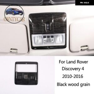 ランドローバー ディスカバリー 4 LR4 10-16 黒木目車中央 制御 計器 パネル インテリア 装飾 フレーム アクセサリー - Style 7