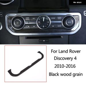 ランドローバー ディスカバリー 4 LR4 10-16 黒木目車中央 制御 計器 パネル インテリア 装飾 フレーム アクセサリー - Style 9