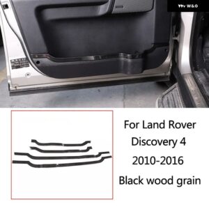 ランドローバー ディスカバリー 4 LR4 10-16 黒木目車中央 制御 計器 パネル インテリア 装飾 フレーム アクセサリー - Style 10