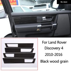 ランドローバー ディスカバリー 4 LR4 10-16 黒木目車中央 制御 計器 パネル インテリア 装飾 フレーム アクセサリー - Style 14