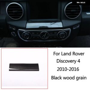 ランドローバー ディスカバリー 4 LR4 10-16 黒木目車中央 制御 計器 パネル インテリア 装飾 フレーム アクセサリー - Style 15