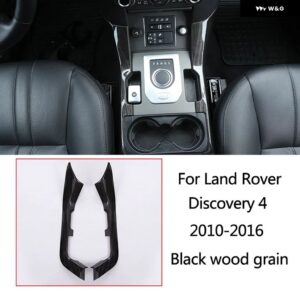 ランドローバー ディスカバリー 4 LR4 10-16 黒木目車中央 制御 計器 パネル インテリア 装飾 フレーム アクセサリー - Style 1