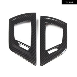 BMW 1 2シリーズ F20 F21 F22 F23 2017-2019 ABS カーボンセンター コンソール サイド 空調 ベント アウトレット フレーム トリム - carbon fiber