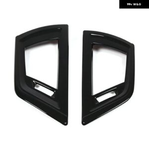 BMW 1 2シリーズ F20 F21 F22 F23 2017-2019 ABS カーボンセンター コンソール サイド 空調 ベント アウトレット フレーム トリム - black
