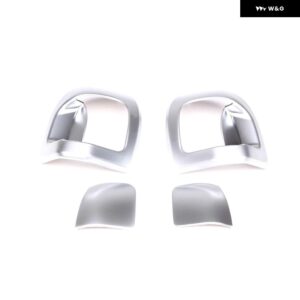 BMW 2シリーズ F22 F23 2014-2019 2 ドア バージョン ABS カーボンフロントシートフリップスイッチカバー 装飾 アクセサリー - Silver