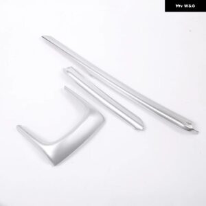 BMW カーボンスタイル ABS アームレスト ボックス 装飾 ストリップ トリム X1 F48 2016 - 2019 カーアクセサリー 3ピース - Silver