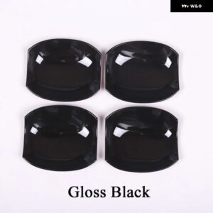ランドローバー 4個 ディスカバリー 5 LR5 2017 スタイリング ABS マットクロームドアボウルカバー トリム アクセサリー - black