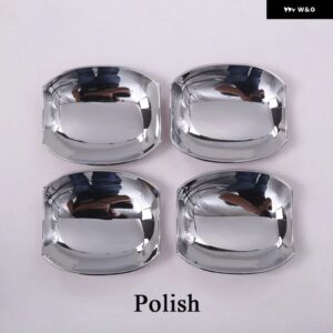 ランドローバー 4個 ディスカバリー 5 LR5 2017 スタイリング ABS マットクロームドアボウルカバー トリム アクセサリー - Polish