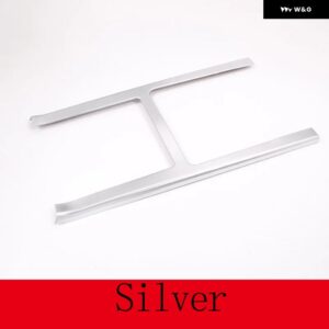 ランドローバー ABS カーボン レンジローバー VELAR 2017-20 カーセンター コンソール 装飾 フレーム トリム カーアクセサリー - Silver