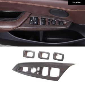 BMW ABS クロームウィンドウリフト調整 ボタン カバー トリム X3 X4 F25 F26 2011-2017 4個 セットカー スタイリング - Style B5
