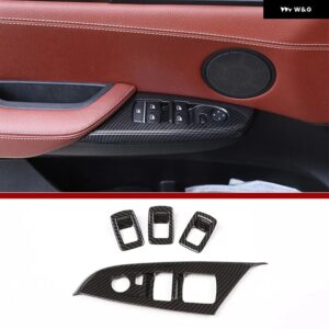 BMW ABS クロームウィンドウリフト調整 ボタン カバー トリム X3 X4 F25 F26 2011-2017 4個 セットカー スタイリング - Style A2