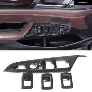 BMW ABS クロームウィンドウリフト調整 ボタン カバー トリム X3 X4 F25 F26 2011-2017 4個 セットカー スタイリング - Style B
