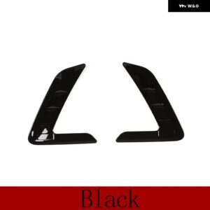 BMW 3シリーズ G20 G28 2020-21 ABS 黒サメギルサイドガード換気穴 装飾 ステッカー カーアクセサリー - black