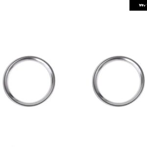 ランドローバー ディスカバリースポーツ 2015 2016 アクセサリードア スピーカー リング トリム ステッカー ABS マットクロームカー スタイリング - 2pcs