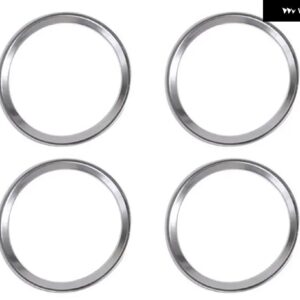 ランドローバー ディスカバリースポーツ 2015 2016 アクセサリードア スピーカー リング トリム ステッカー ABS マットクロームカー スタイリング - 4pcs