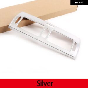 BMW X3 E83 2006-2010 ABS 中央 制御 エア アウトレット 装飾 フレーム トリム インテリア アクセサリー - Silver
