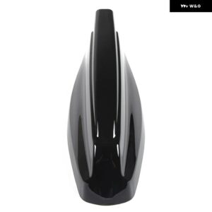ランドローバー ディフェンダー 90 110 2020-2024 ABS カーボンルーフ ふかひれアンテナカバー トリム ステッカー カーアクセサリー - black