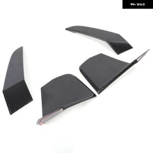 BMW X7 G07 2023 2024 ABS カーボン/黒フロント バンパー 装飾 カバー 装飾 ステッカー 外装 アクセサリー - carbon fiber