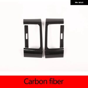 ランドローバー レンジローバー スポーツ 2014-2018 カーボン/サンド木目 ABS プラスチック サイド 空調 ベント トリム アクセサリー - carbon fiber