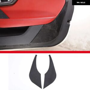 ジャガー F-TYPE 2013-2022 ソフトカーボンドアアンチキック パネル カバー トリム カーアクセサリー - Style A