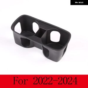 ランドローバー ディフェンダー 90 110 130 2020-2024 TPE 黒センター コンソール 水カップホルダー 収納 ボックス インテリア アクセサリー - For 2022-2024