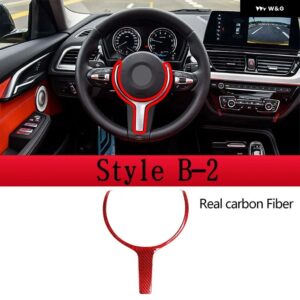 BMW ABS クローム F80 M3 F82 F83 M4 F10 M5 F06 F12 F13 M6 F15 X5M F16 X6 M ステアリングホイール トリム カバー アクセサリー - Style B-2