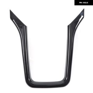 ポルシェ カイエン 2011-2017 ABS カーボン/カーセンター コンソール 装飾 フレーム ステッカー インテリア アクセサリー - black