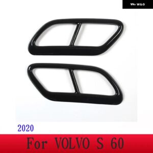 ボルボ XC60 S60 XC90 S90 V90 ステンレス テールマフラーマフラー出力カバー 装飾 カバー カーアクセサリー - For S60 20202