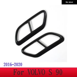 ボルボ XC60 S60 XC90 S90 V90 ステンレス テールマフラーマフラー出力カバー 装飾 カバー カーアクセサリー - For S90 2016-20203