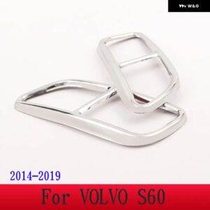 ボルボ XC60 S60 XC90 S90 V90 ステンレス テールマフラーマフラー出力カバー 装飾 カバー カーアクセサリー - For S60 2014-2019