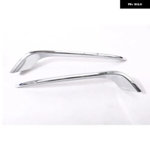 BMW カーボンスタイル 3シリーズ GT グランツーリスモ F34 2013-2018 ABS クロームフロント フォグランプ ストリップ トリム カーアクセサリー - Silver