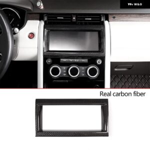 ランドローバー ディスカバリー 5 LR5 L462 2017-2020 ABS カー インテリア センター 制御 ナビゲーション 装飾 フレーム カーアクセサリー - Real carbon fiber