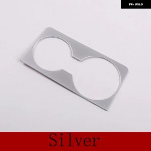 ランドローバー ABS クローム レンジローバー EVOQUE 2019 2020 カップホルダー 装飾 フレーム トリム カーアクセサリー - Silver