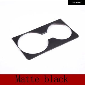 ランドローバー ABS クローム レンジローバー EVOQUE 2019 2020 カップホルダー 装飾 フレーム トリム カーアクセサリー - Matte black