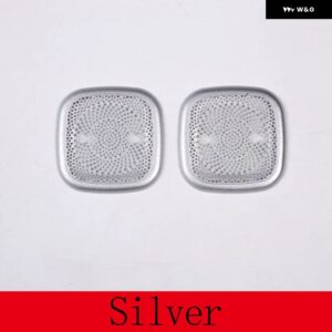 ランドローバー レンジローバー スポーツヴォーグ L460 2023 ステンレス ルーフ スピーカー 装飾 カバー ステッカー カーアクセサリー - Silver