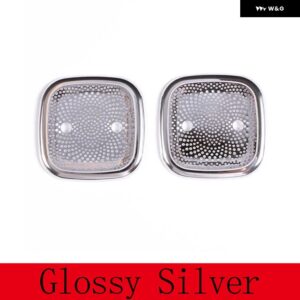 ランドローバー レンジローバー スポーツヴォーグ L460 2023 ステンレス ルーフ スピーカー 装飾 カバー ステッカー カーアクセサリー - Glossy Silver