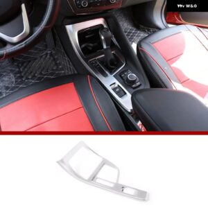 BMW X1 F48 2016-2021 ABS カーセンター コントロール マルチメディア パネル シフト パネル 装飾 アクセサリー X2 F47 2018-2021 LHD - B Silver