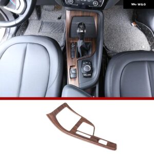 BMW X1 F48 2016-2021 ABS カーセンター コントロール マルチメディア パネル シフト パネル 装飾 アクセサリー X2 F47 2018-2021 LHD - B-Pine wood grain
