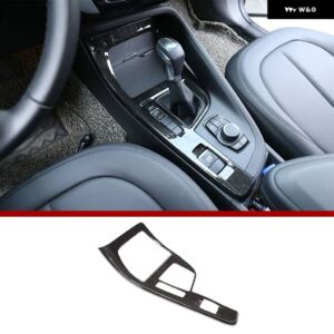 BMW X1 F48 2016-2021 ABS カーセンター コントロール マルチメディア パネル シフト パネル 装飾 アクセサリー X2 F47 2018-2021 LHD - B-Black wood grain