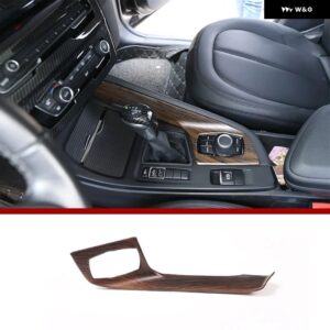 BMW X1 F48 2016-2021 ABS カーセンター コントロール マルチメディア パネル シフト パネル 装飾 アクセサリー X2 F47 2018-2021 LHD - A-Pine Wood Grain