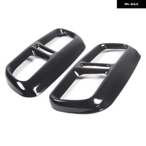 ランドローバー レンジローバー スポーツ 2023 2024 ステンレス 黒マフラーテール喉カバー 装飾 アクセサリー - Style B Black