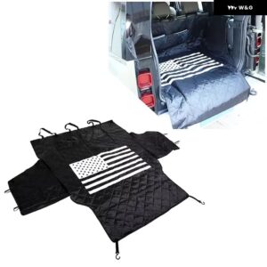ランドローバー ディフェンダー 110 2020-24 トランク マットターポリン 防水 オックス フォード 布犬猫リアカバー 車毛布 - gray