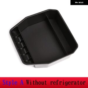 ランドローバー 黒 ABS ディフェンダー 110 2020 インナー アームレスト 収納 ボックス 装飾 カバー トリム カーアクセサリー - Style A