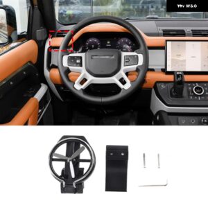 ランドローバー ディフェンダー 90 110 2020-2023 ABS + 合金 黒 ダッシュボード 側水カップ ブラケット カーアクセサリー - Style B Left